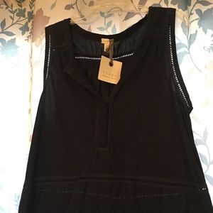 Hinge Women’s Sleeveless top, Medium, Black